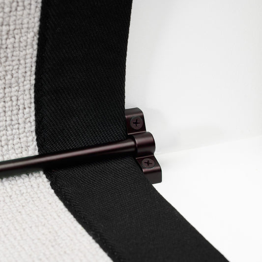 Brass Stair Carpet Runner Rods With No Finial in Bronze