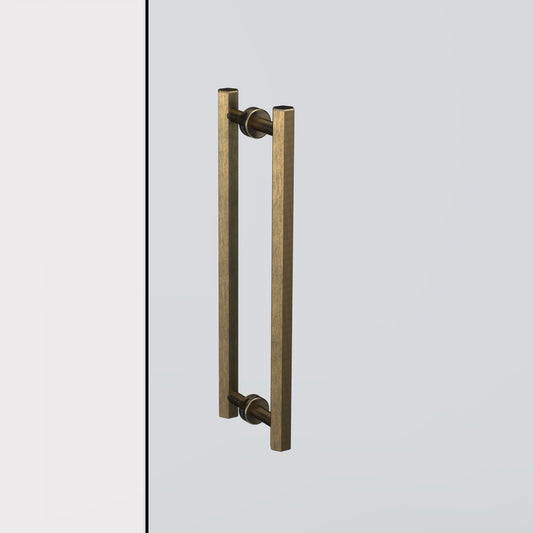 Solid Brass Antique Hexagonal Double Sided Pull Handles