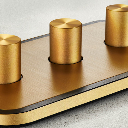 UK Socket (20A) Gold, Black & Silver With Insert