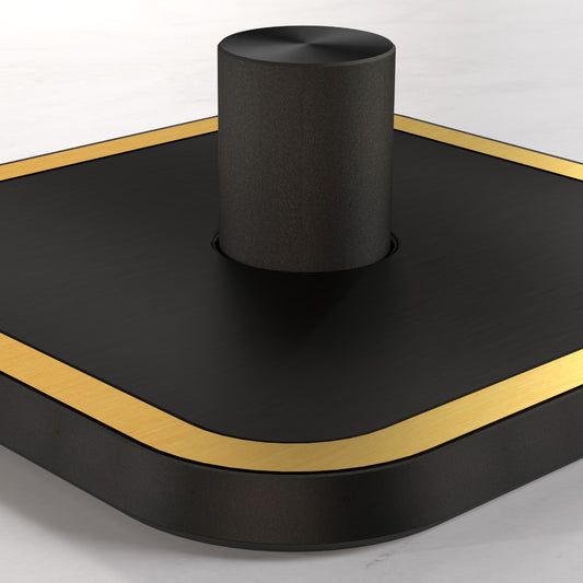 3G Dimmer Light Switch (150W) in Black & Gold