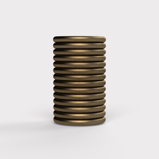 Fluted Cylinder Pulls in Antique