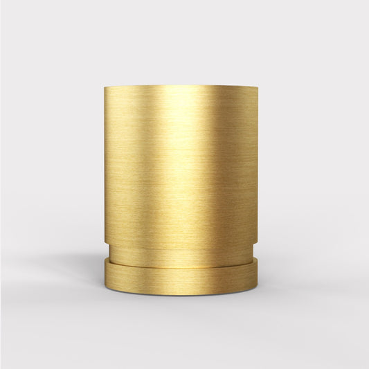 Brass Cylinder Pulls in Gold