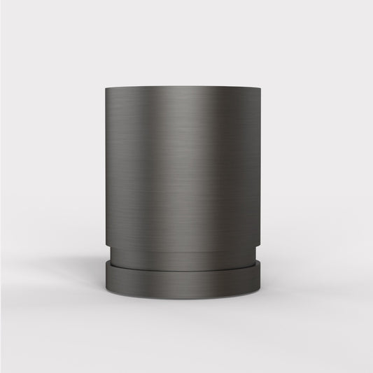 Brass Cylinder Pulls in Gunmetal