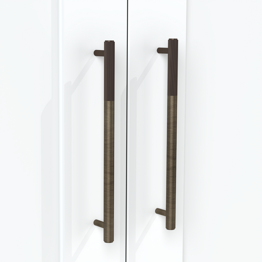 Brass Linear Cabinet Handle in Antique and Bronze