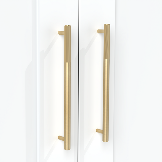 Brass Linear Cabinet Handle in Gold