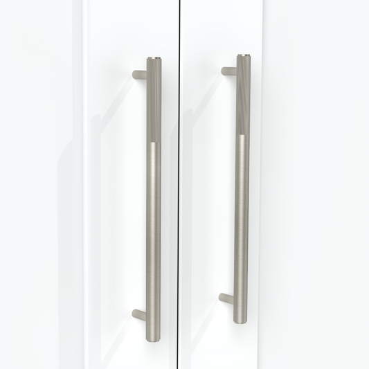 Brass Linear Cabinet Handle in Silver