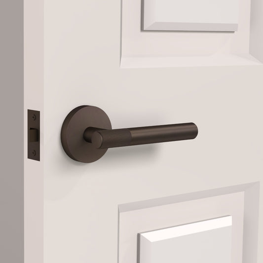 Brass Linear Lever Handle in Bronze