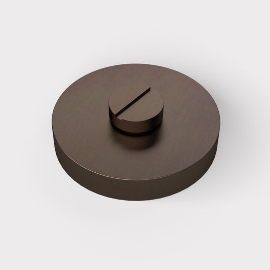 Brass Thumbturn Door Lock Set in Bronze