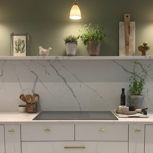 Solid Brass Hexagonal T Bar Handle in Gold