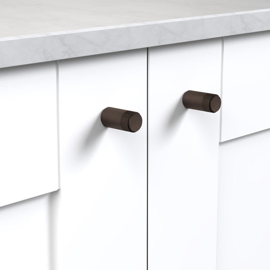 Brass Linear Cylinder Pulls in Bronze