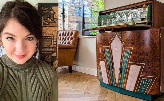 Kayleigh Andrews and Kookiwood renovated furniture