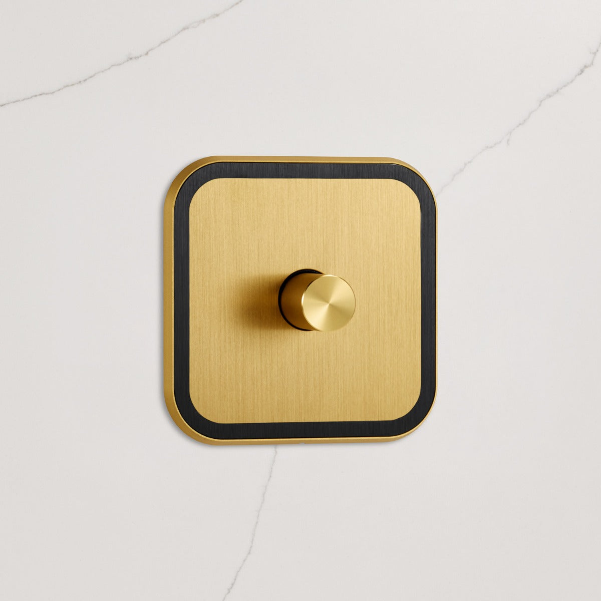 1G Dimmer Light Switch (150W) in Gold & Black