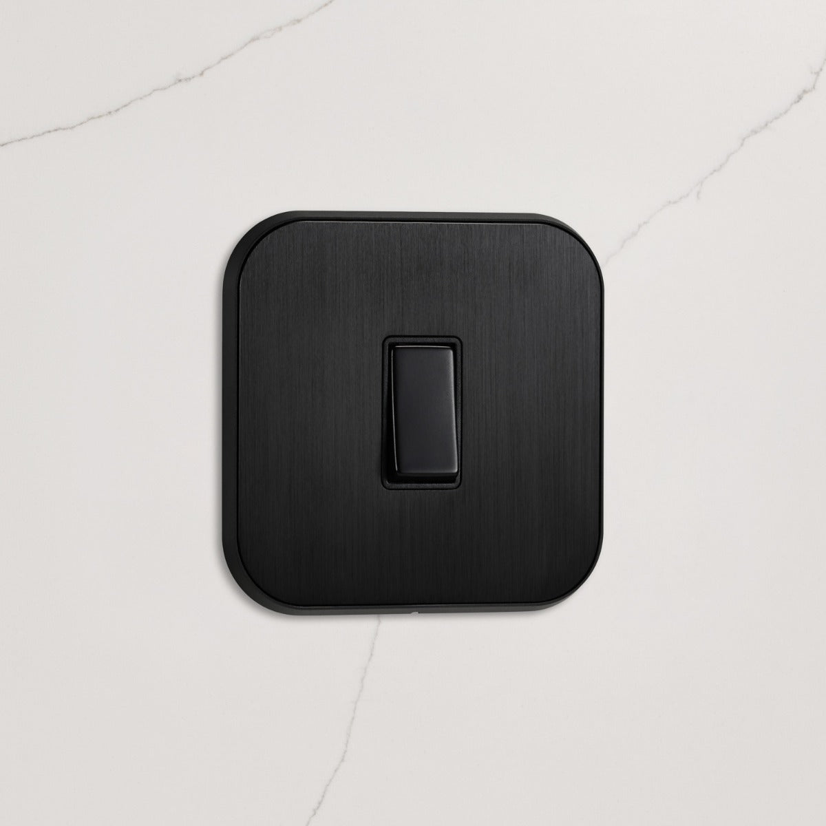 1G Rocker Light Switch (20A) in Black