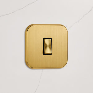 1G Rocker Light Switch (20A) in Gold