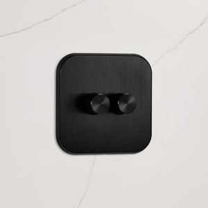 2G Dimmer Light Switch (150W) in Black