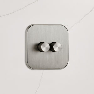 2G Dimmer Light Switch (150W) in Silver