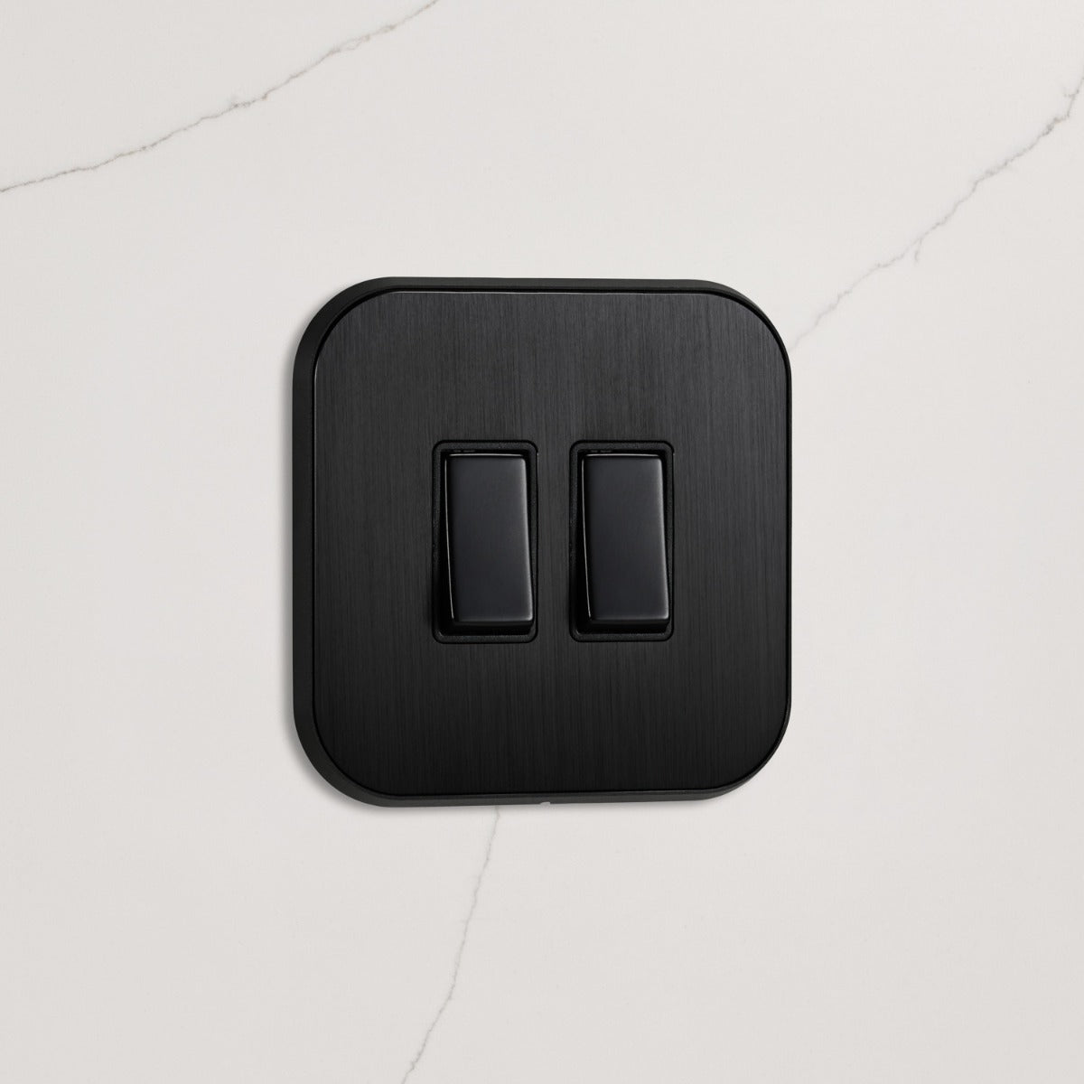 2G Rocker Light Switch (20A) in Black