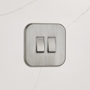 2G Rocker Light Switch (20A) in Silver