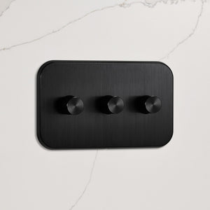 3G Dimmer Light Switch (150W) in Black
