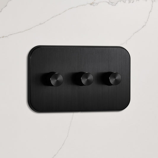 3G Dimmer Light Switch (150W) in Black