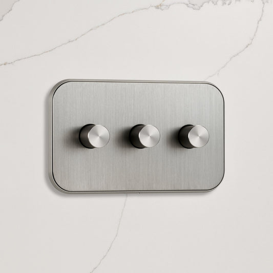 3G Dimmer Light Switch (150W) in Silver