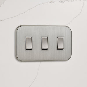 3G Rocker Light Switch (20A) in Silver