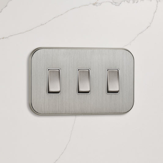 3G Rocker Light Switch (20A) in Silver