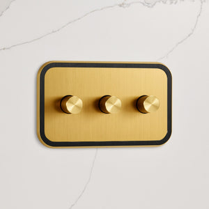 3G Dimmer Light Switch (150W) in Gold & Black