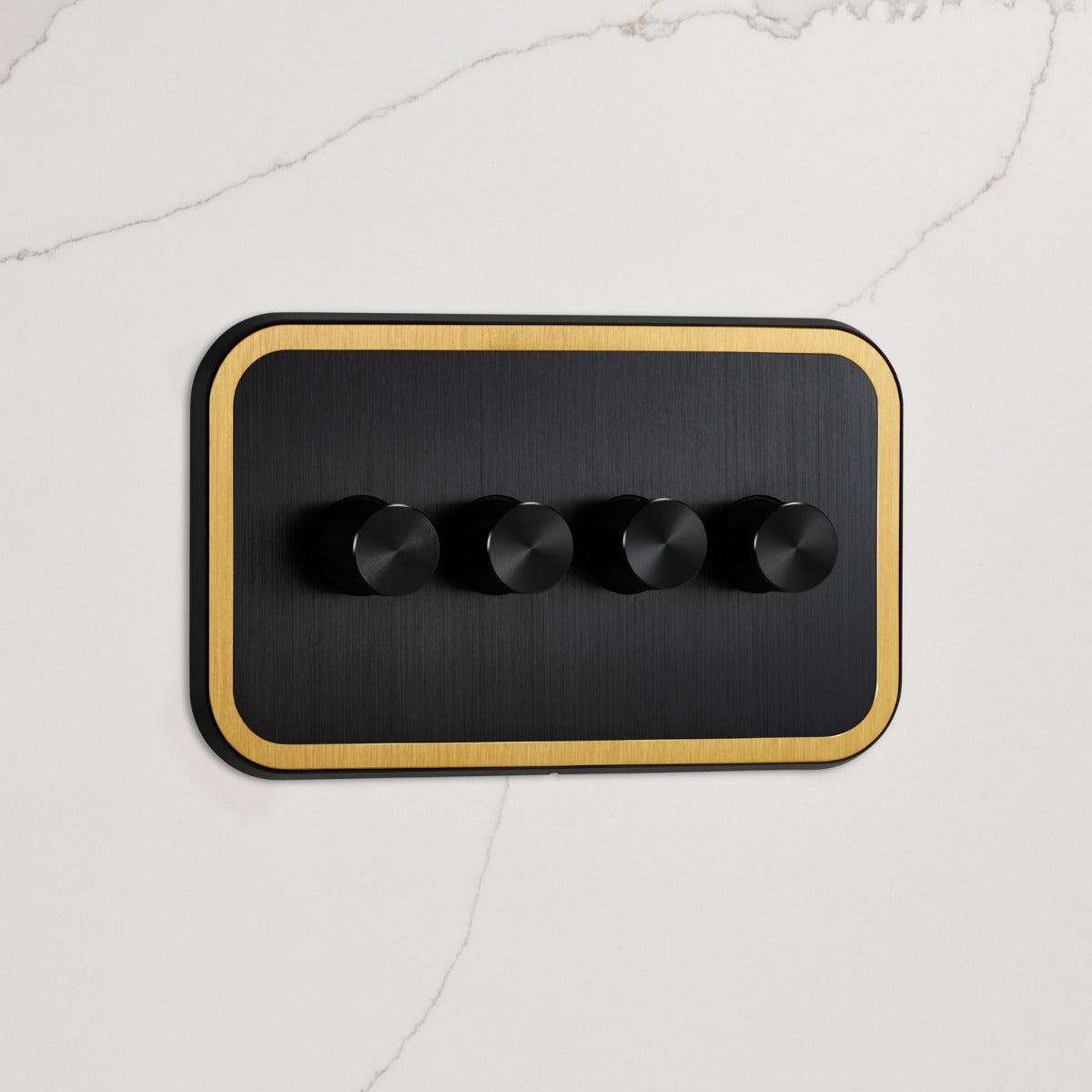 4G Dimmer Light Switch (150W) in Black & Gold