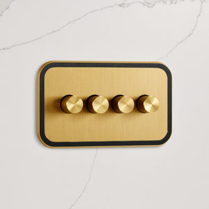 4G Dimmer Light Switch (150W) in Gold & Black