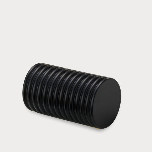Fluted Cylinder Pulls in Black