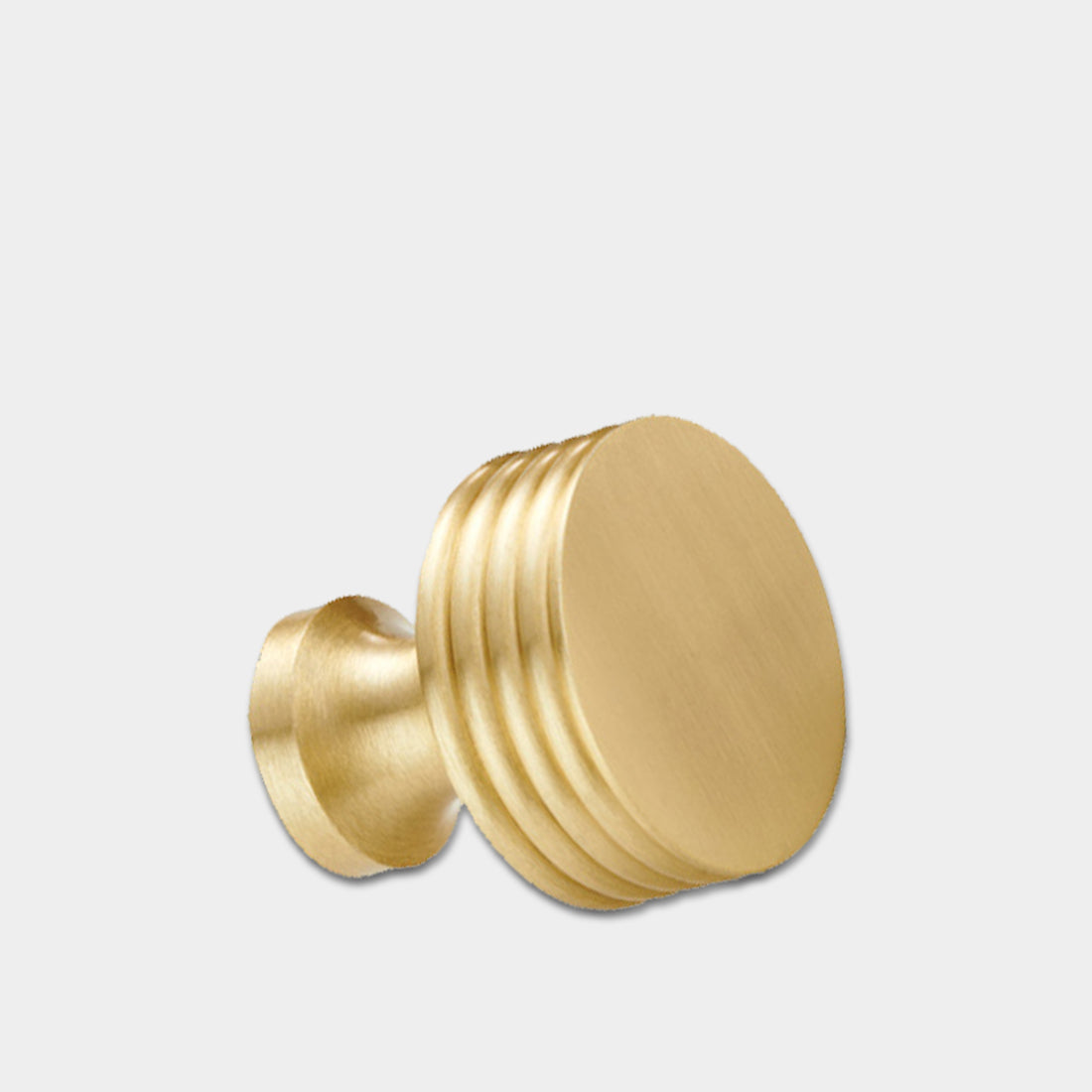 Round Fluted Door Knobs in Gold