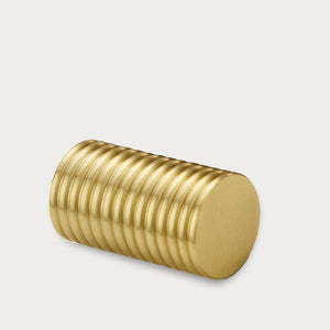 Fluted Cylinder Pulls in Gold