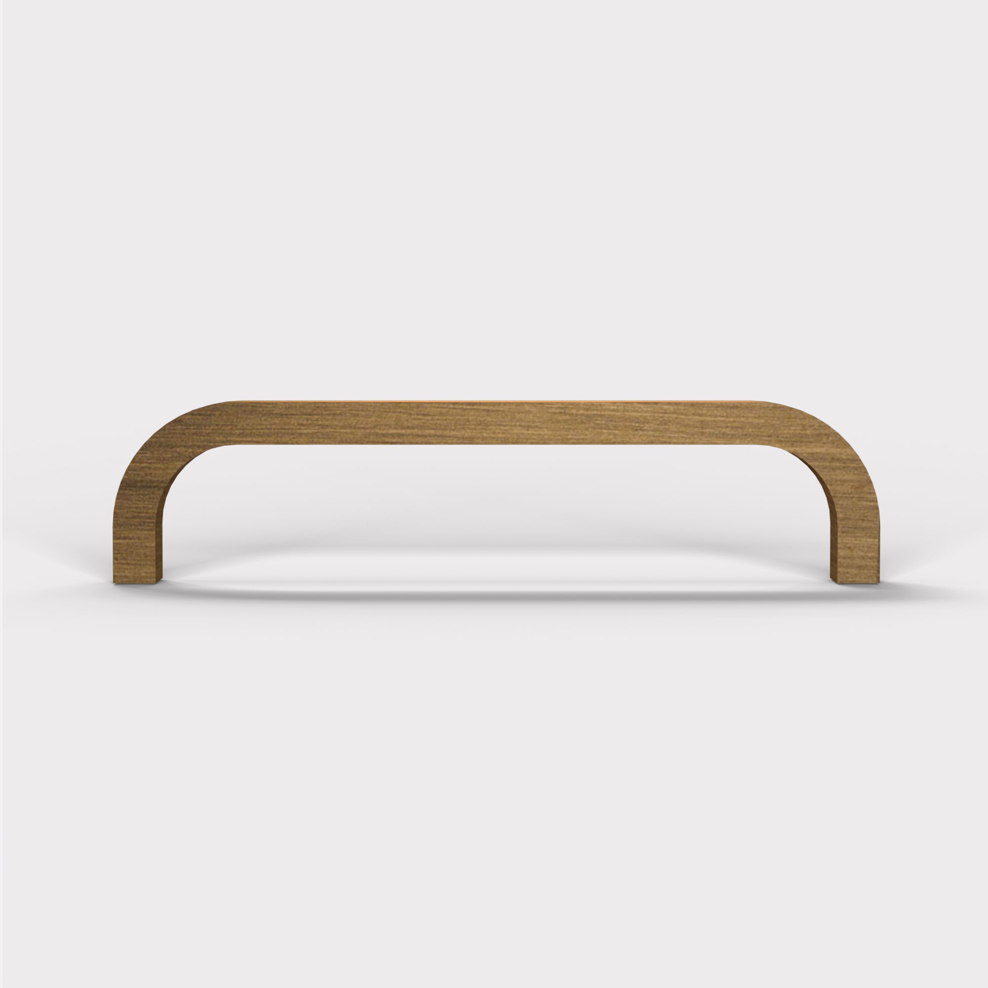Brass Curved Cabinet Handles in Antique