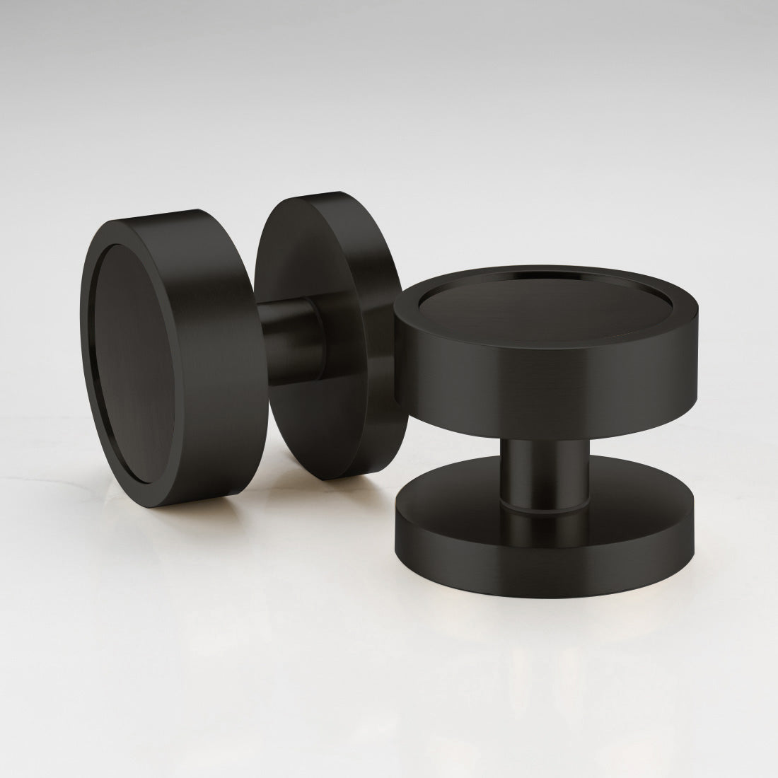 Brass Mortice Door Knobs in Black