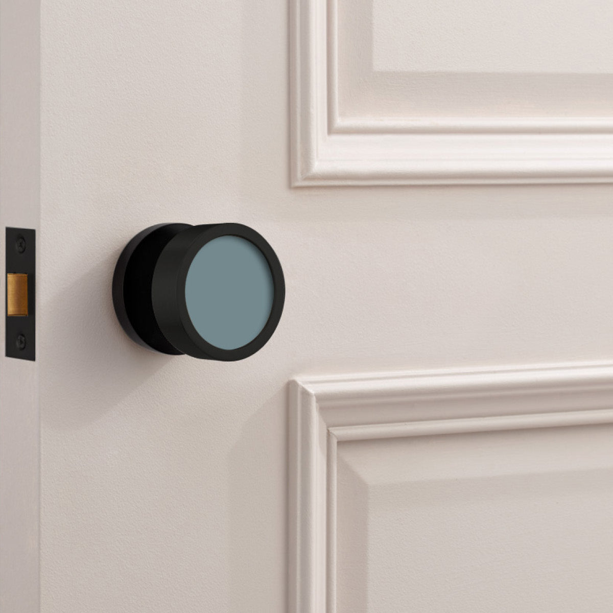Custom Colour Brass Mortice Door Knobs in Black