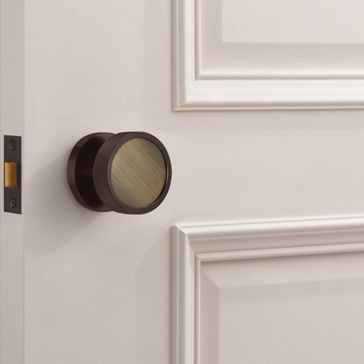 Brass Mortice Door Knobs in Bronze