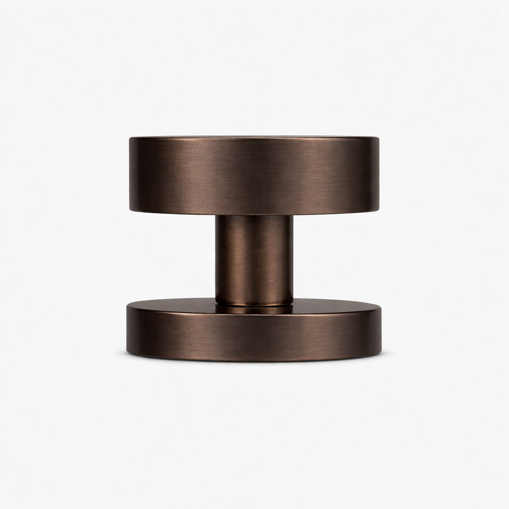 Custom Colour Brass Mortice Door Knobs in Bronze