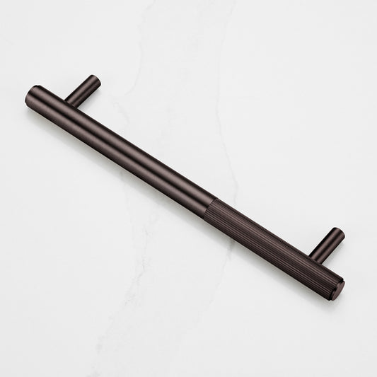 Bronze Brass Linear Cabinet Handle with Tip in Bronze