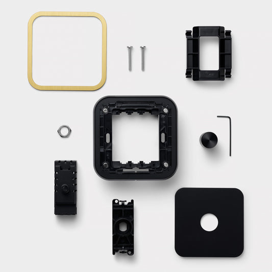 1G Dimmer Light Switch (150W) in Black & Gold