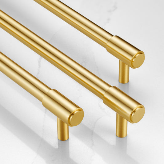 Brass Cabinet Handles in Gold