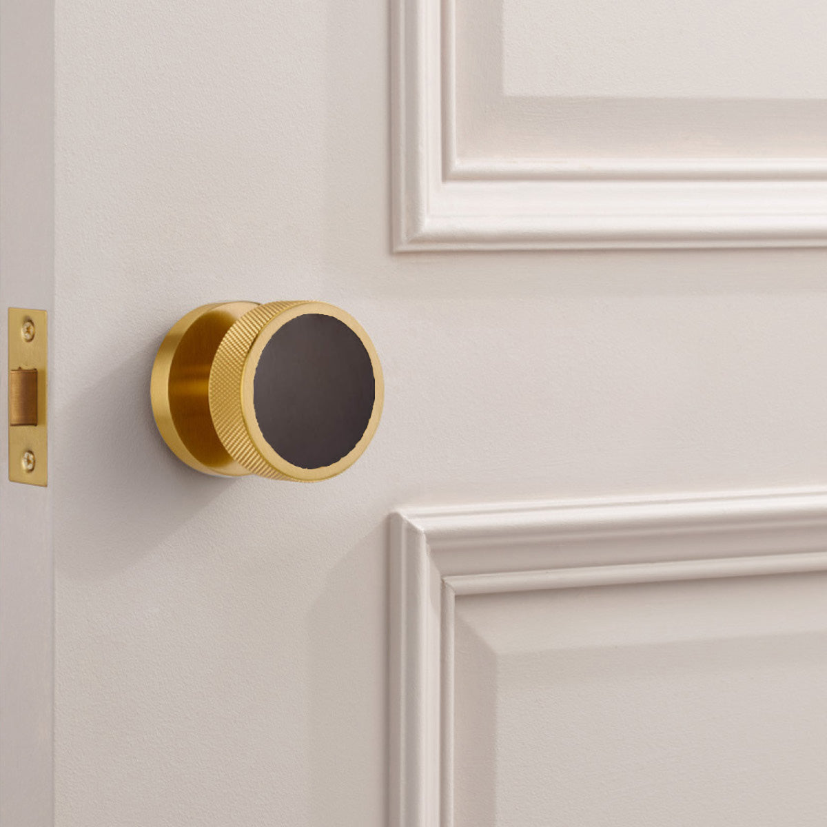 Brass Mortice Door Knobs in Gold
