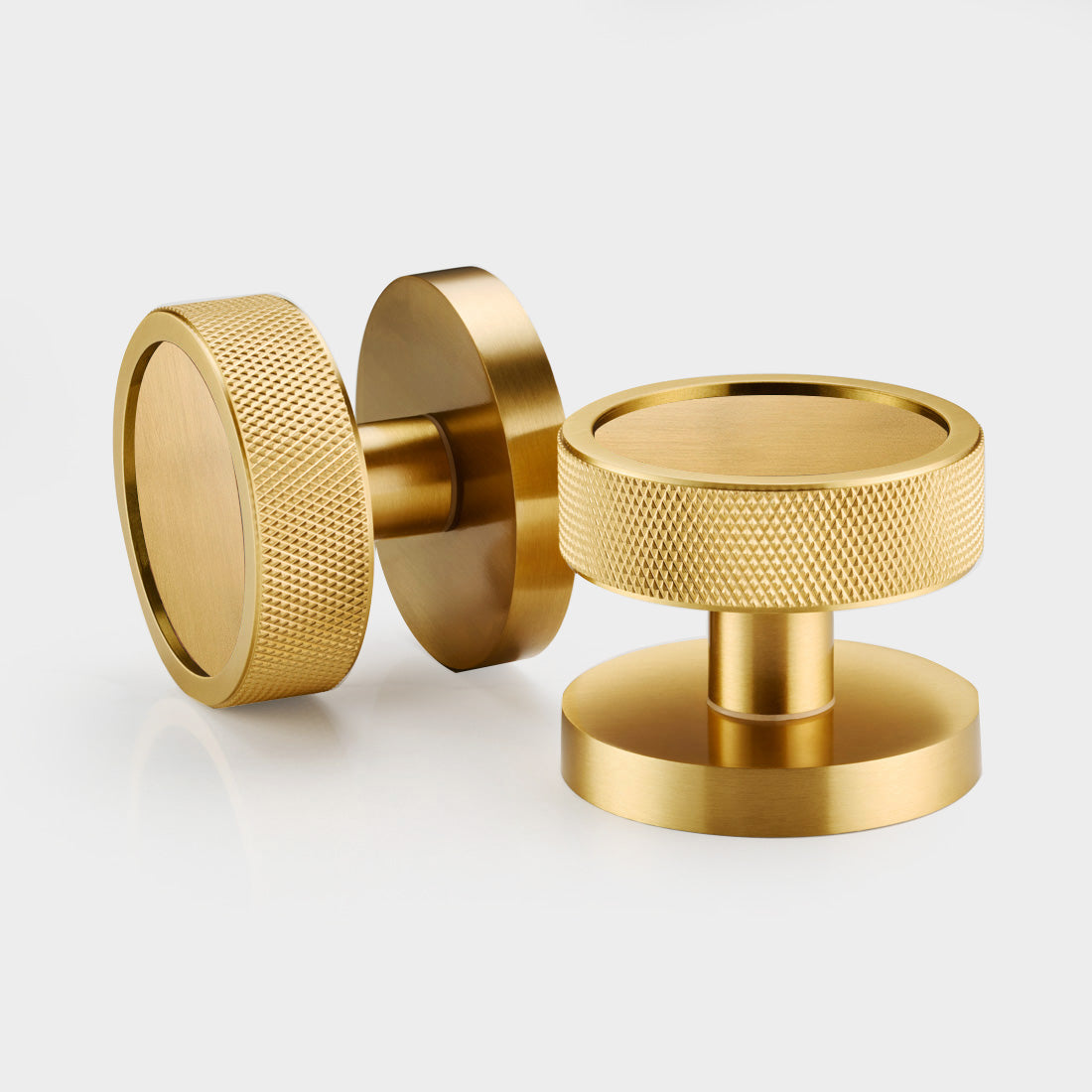Brass Mortice Door Knobs in Gold