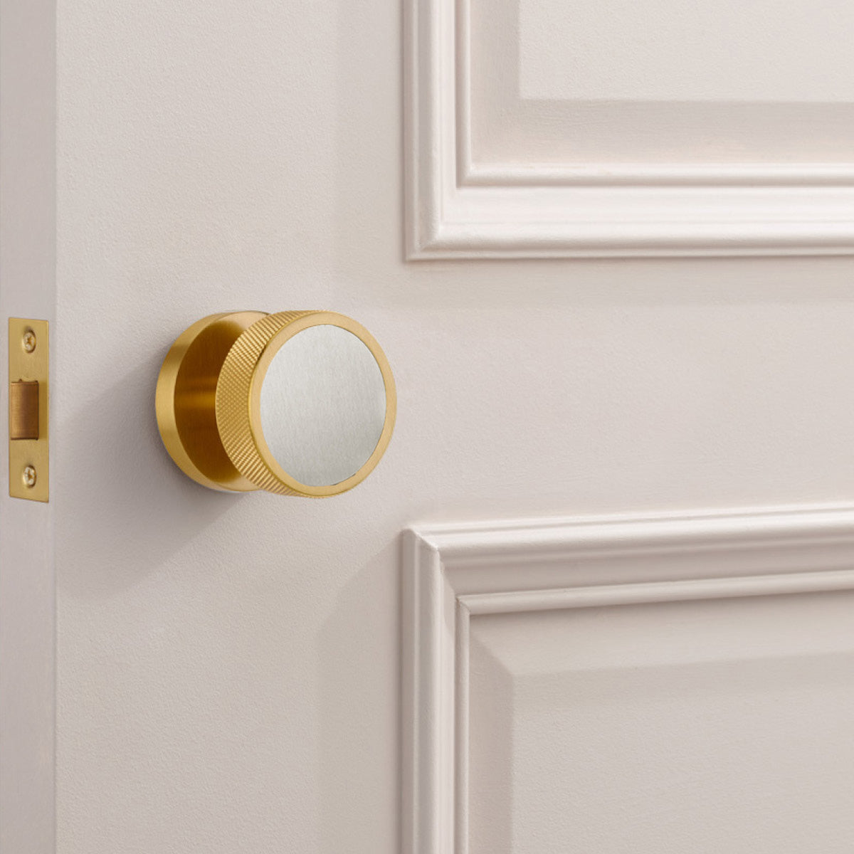 Brass Mortice Door Knobs in Gold