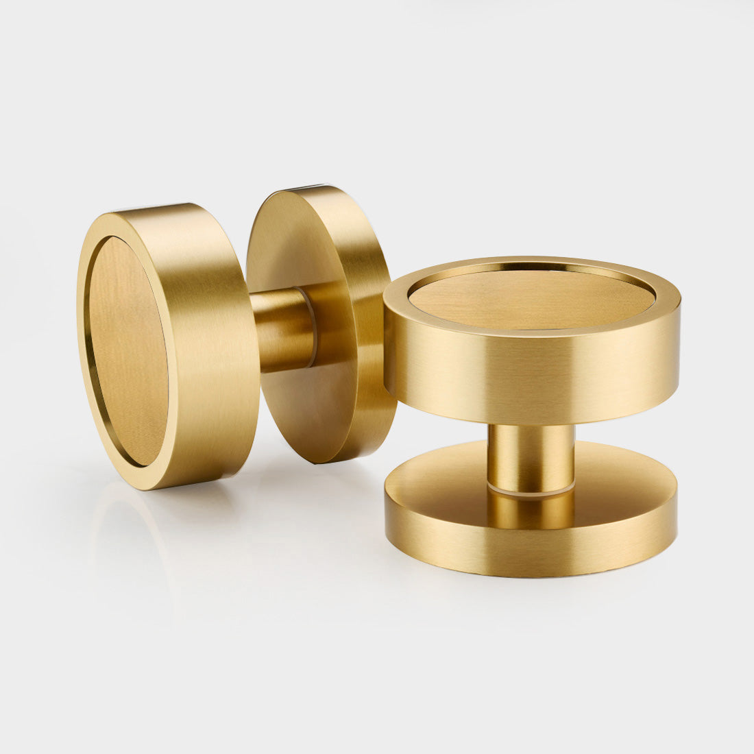 Brass Mortice Door Knobs in Gold