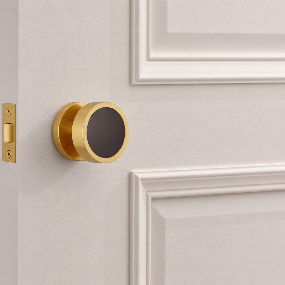 Brass Mortice Door Knobs in Gold