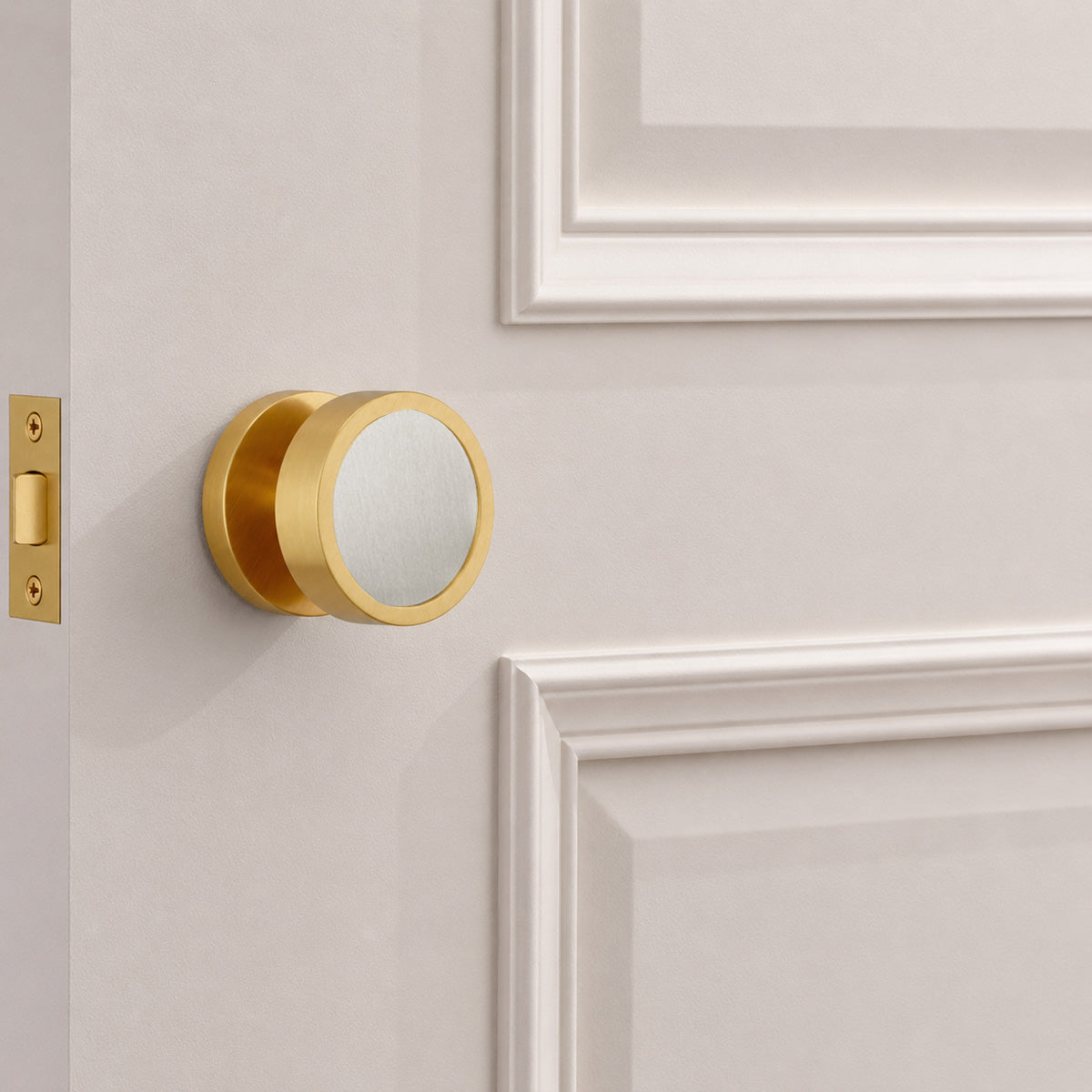 Brass Mortice Door Knobs in Gold