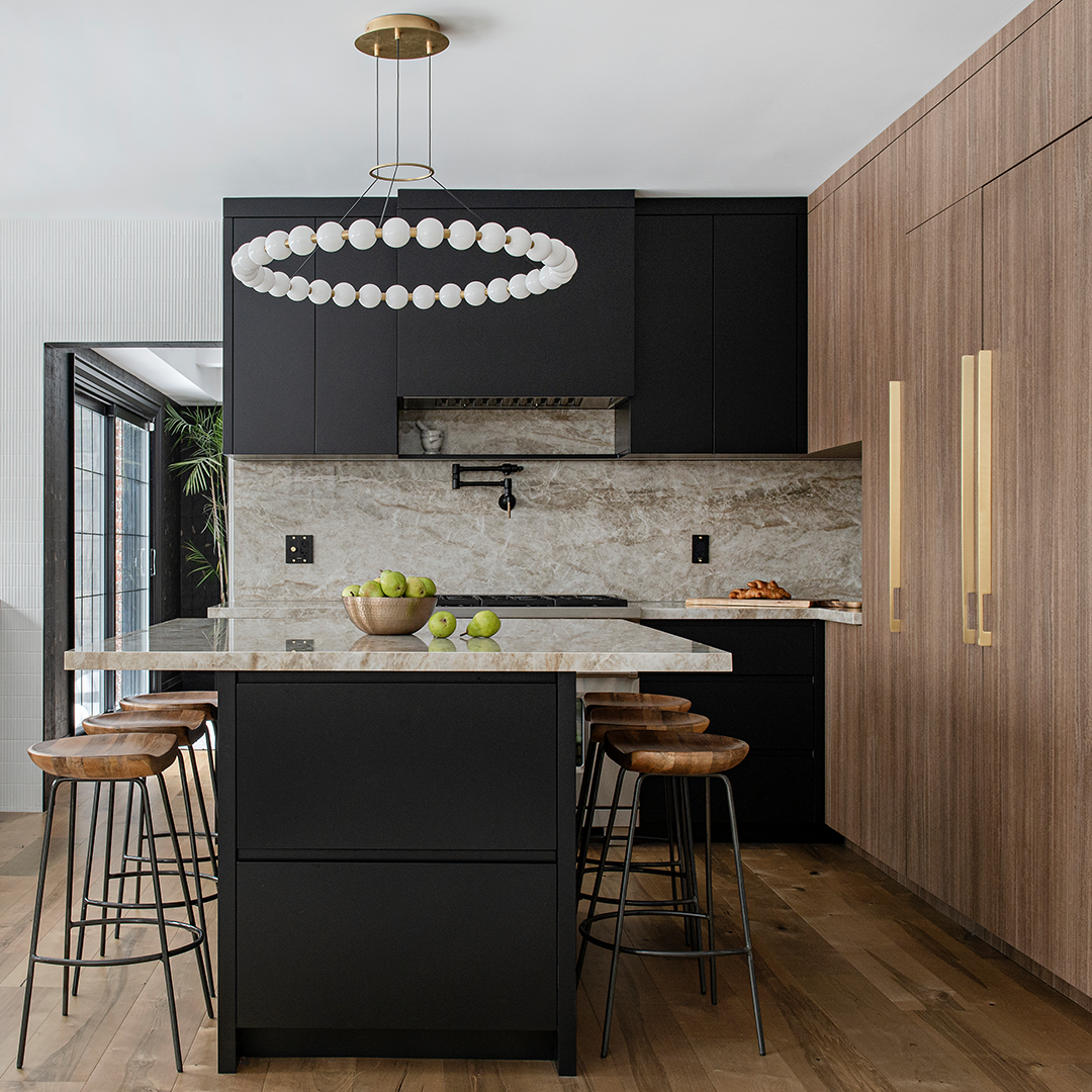 Brass Slimline Cabinet Handles in Gold