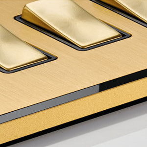 gold and black gloss halo