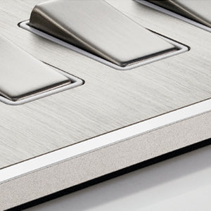 silver and white gloss halo